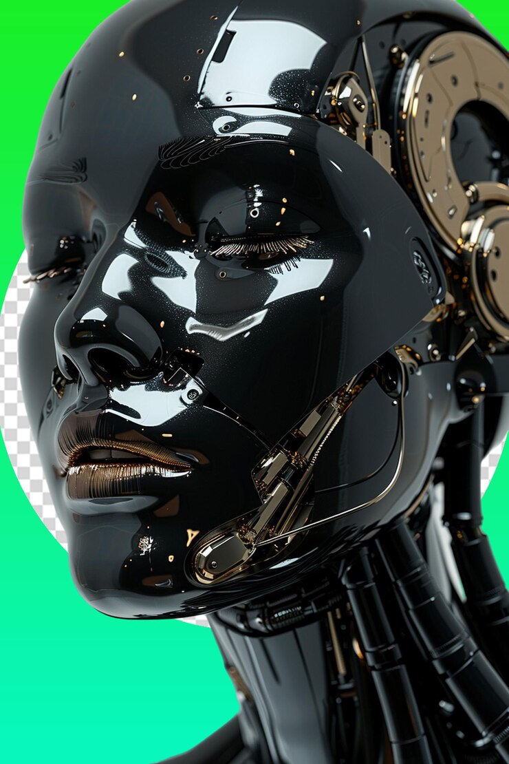 PSD futurista sin gente robot