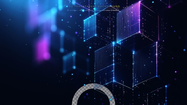 futuristic abstract defocus flowing data matrix telemetry technology background