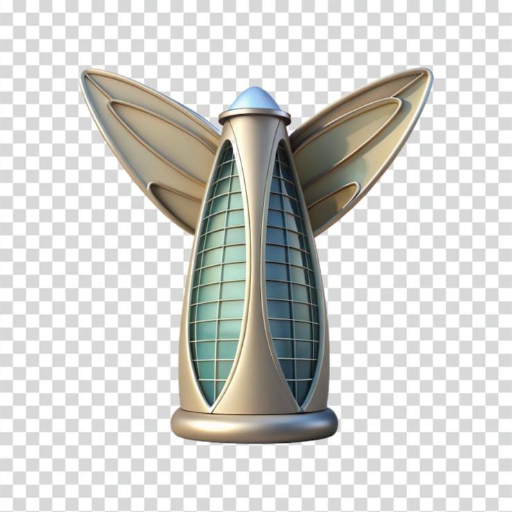 PSD futuristic angel tower