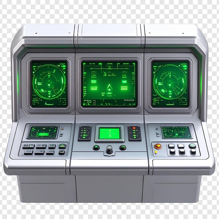 PSD futuristic control panel design illustration
