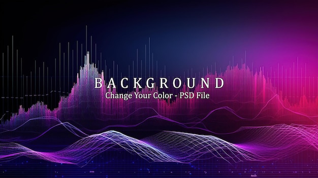 futuristic presentation template data analysis concept generative ai