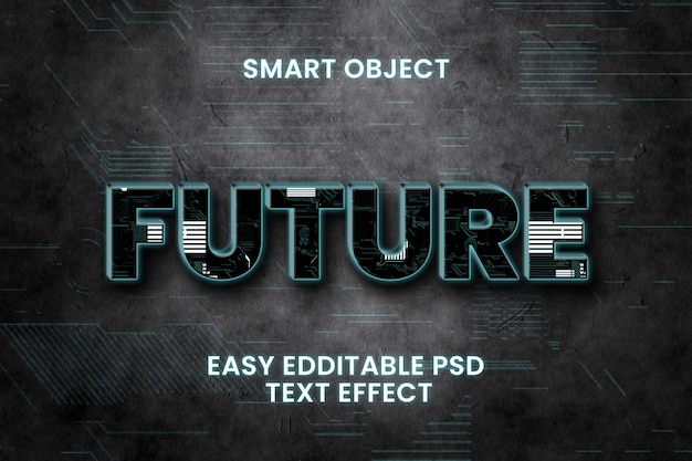 FUTURISTIC SCIFI EDITABLE TEXT EFFECT