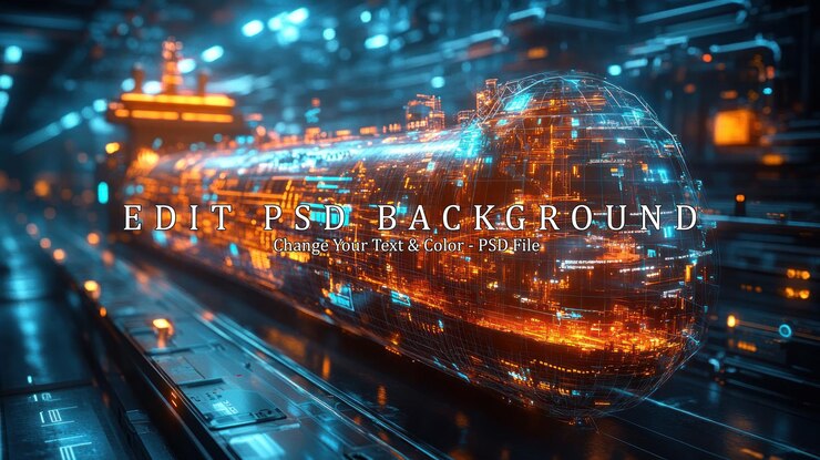 PSD futuristic technology sphere