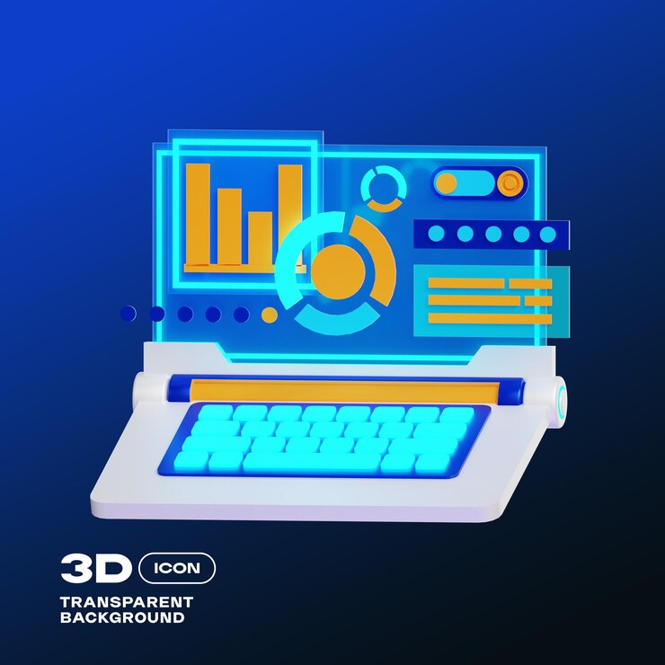 PSD futuristic things 3d illustration png template