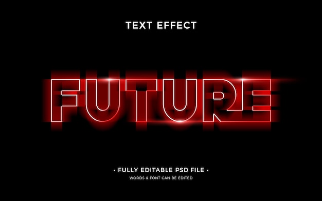 Futuristische textschrift