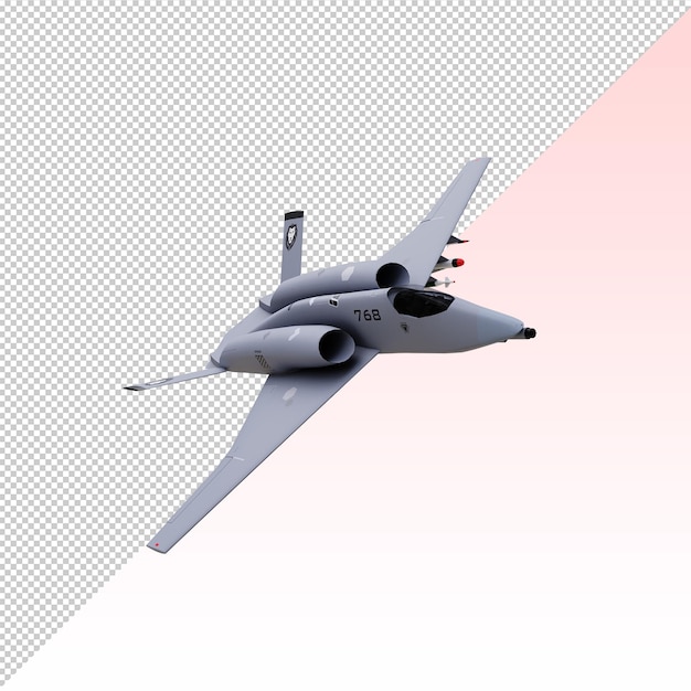 Futuristischer Jet isoliert