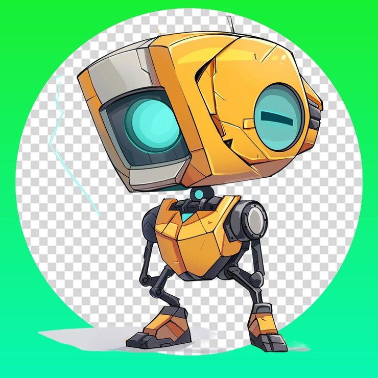 PSD futuristischer kein-menschen-roboter