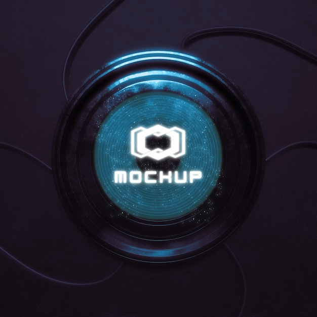 Futuristischer Logoeffekt-Projektor
