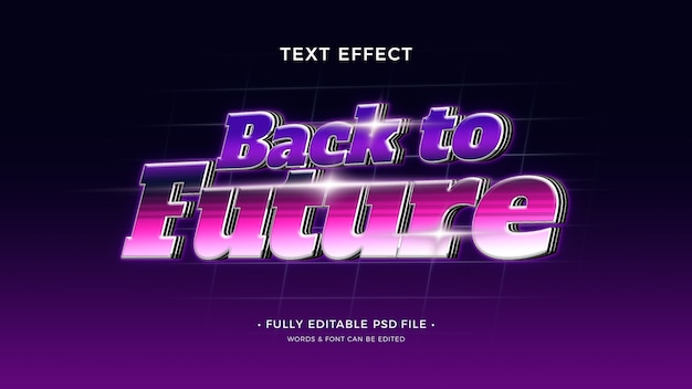 Futuristischer Raumtexteffekt