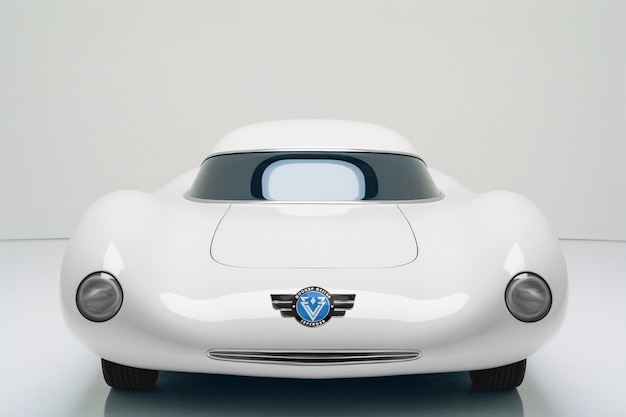 PSD futuristisches auto mit logo-mockup