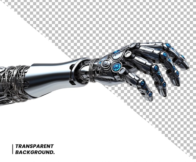 PSD futuristisches designkonzept eines mechanischen roboterarms