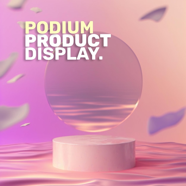 PSD futuristisches podium, bühnendisplay, modellproduktpräsentation, neonlichtszene für die produktpräsentation