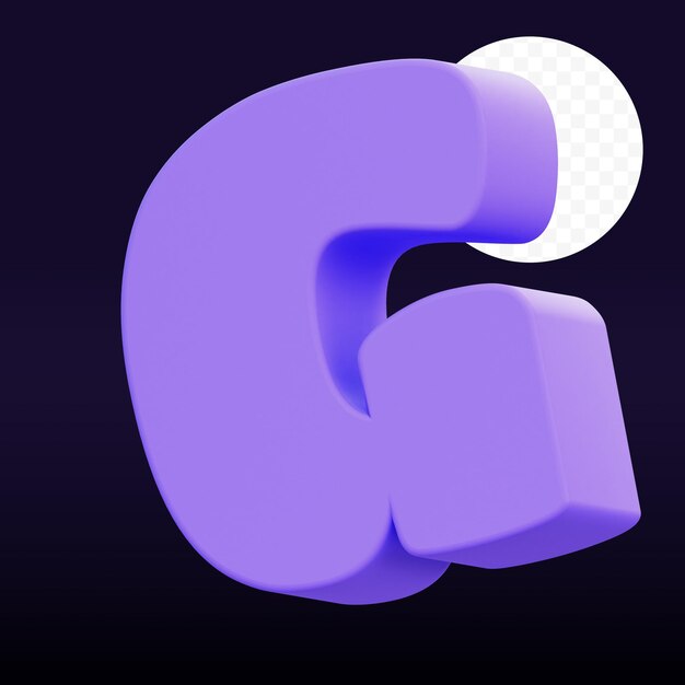 G 3D-Buchstabe