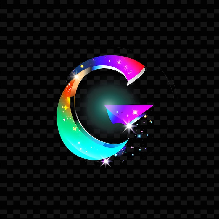 PSD g com letra aurora logo design estilo com g em forma de natureza colecções de vetores abstratos