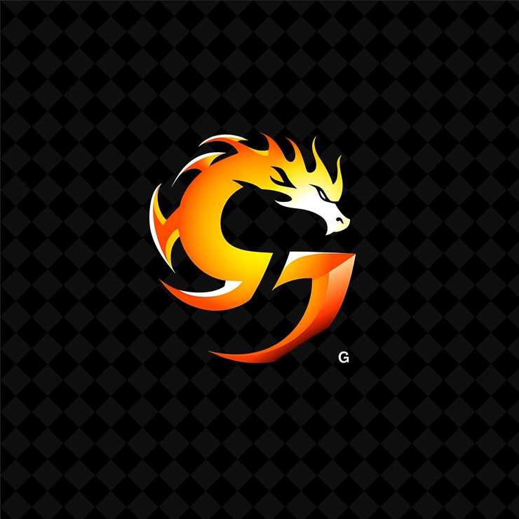 PSD g con estilo de diseño de logotipo minimalista con diseño vectorial de ilustración de logotipo en forma de g