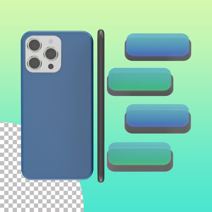 Gadgets 3D I mensaje de teléfono de vidrio de nuevo