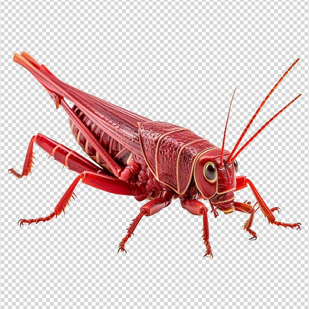 PSD gafanhoto 3d isolado em fundo transparente png