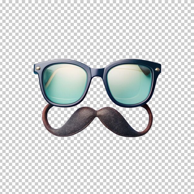 PSD gafas con bigote