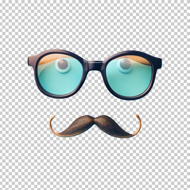 PSD gafas con bigote