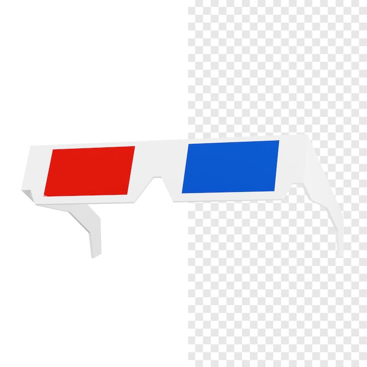 PSD gafas de cine en 3d
