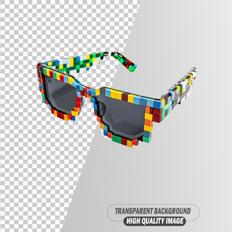 PSD gafas elegantes y elegantes en un fondo transparente archivo psd