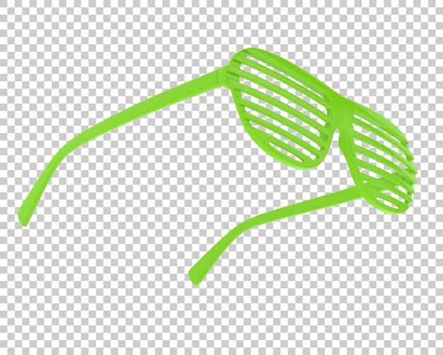 PSD gafas de fiesta en la ilustración de renderizado 3d de fondo transparente