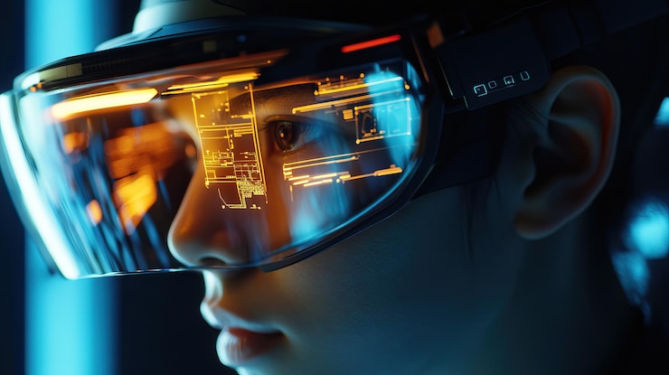 PSD las gafas futuristas