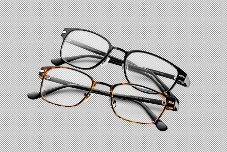 PSD gafas de lectura juego blanco bg