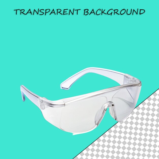 PSD gafas de seguridad aisladas en blanco