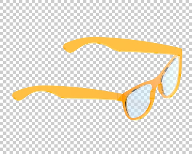 Gafas de sol aisladas en el fondo Ilustración de renderización 3D