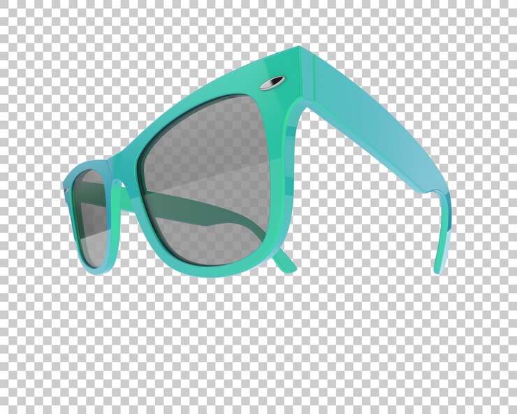 PSD gafas de sol aisladas en el fondo ilustración de renderización 3d