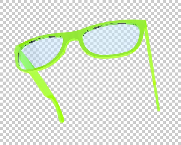 Gafas de sol aisladas en el fondo Ilustración de renderización 3D