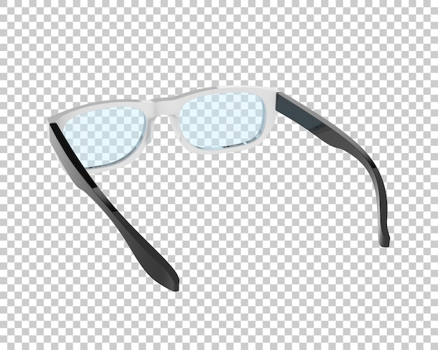 Gafas de sol aisladas en el fondo ilustración de renderización 3d