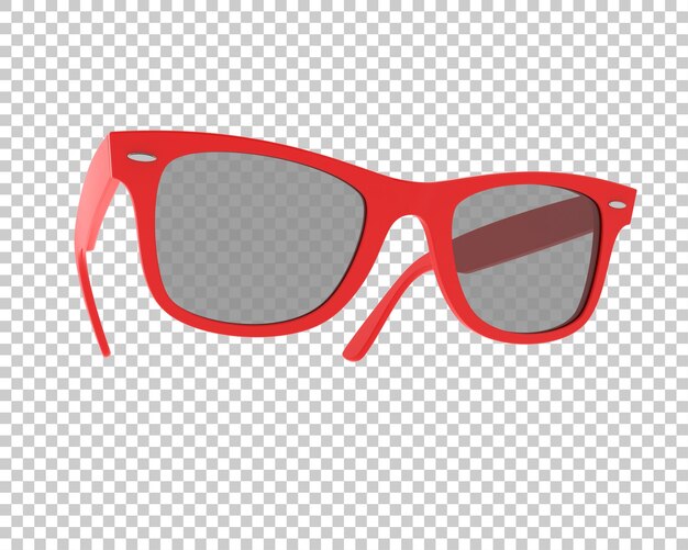 Gafas de sol aisladas en el fondo Ilustración de renderización 3D
