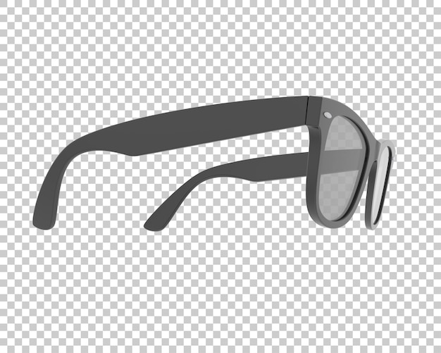 PSD gafas de sol aisladas en el fondo ilustración de renderización 3d