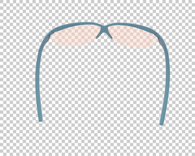 PSD gafas de sol aisladas en el fondo ilustración de renderización 3d