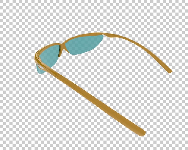 Gafas de sol aisladas en el fondo Ilustración de renderización 3D