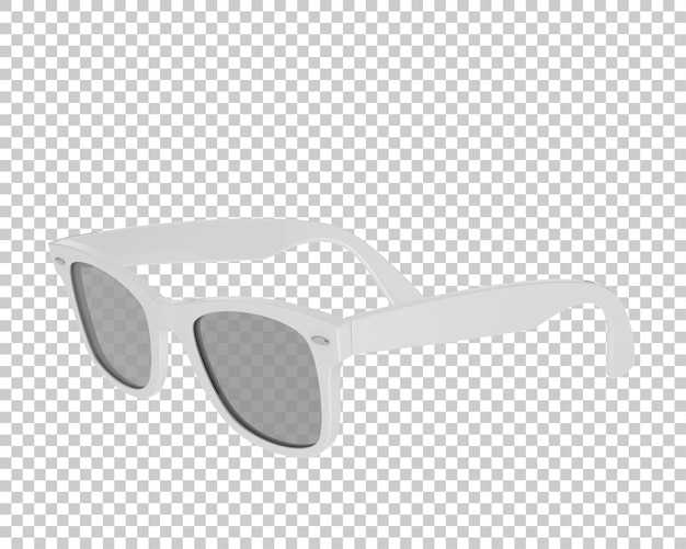 PSD gafas de sol aisladas en el fondo ilustración de renderización 3d