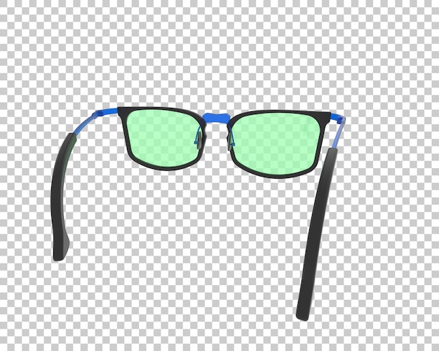 Gafas de sol aisladas en el fondo Ilustración de renderización 3D