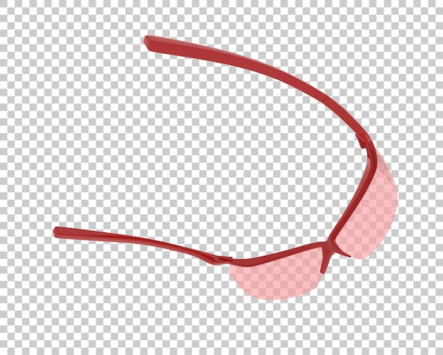 Gafas de sol aisladas en el fondo Ilustración de renderización 3D