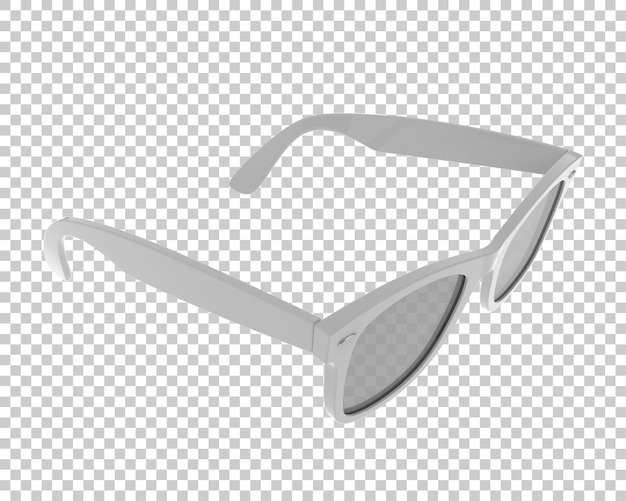 Gafas de sol aisladas en el fondo Ilustración de renderización 3D