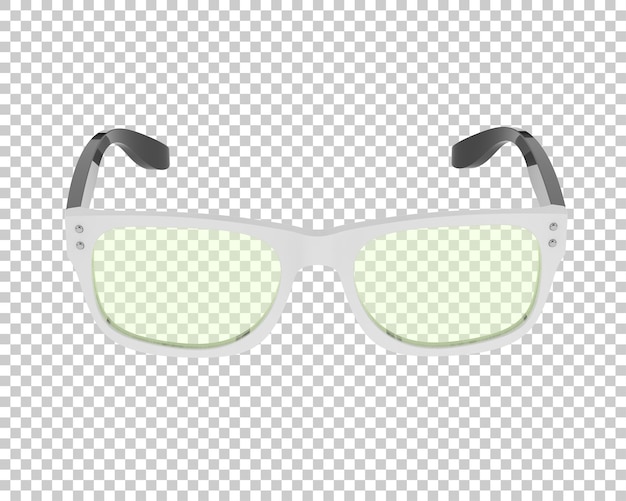 Gafas de sol aisladas en el fondo Ilustración de renderización 3D