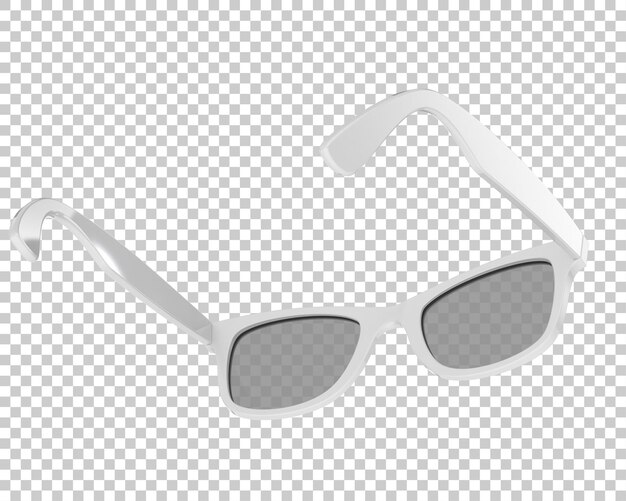 Gafas de sol aisladas en el fondo Ilustración de renderización 3D