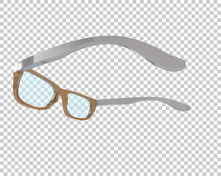 PSD gafas de sol aisladas en el fondo ilustración de renderización 3d