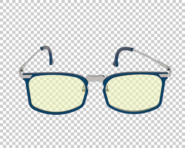 Gafas de sol aisladas en el fondo Ilustración de renderización 3D