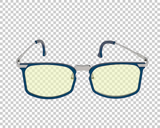 PSD gafas de sol aisladas en el fondo ilustración de renderización 3d