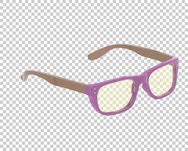 Gafas de sol aisladas en el fondo Ilustración de renderización 3D