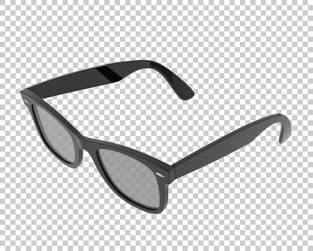 Gafas de sol aisladas en el fondo Ilustración de renderización 3D