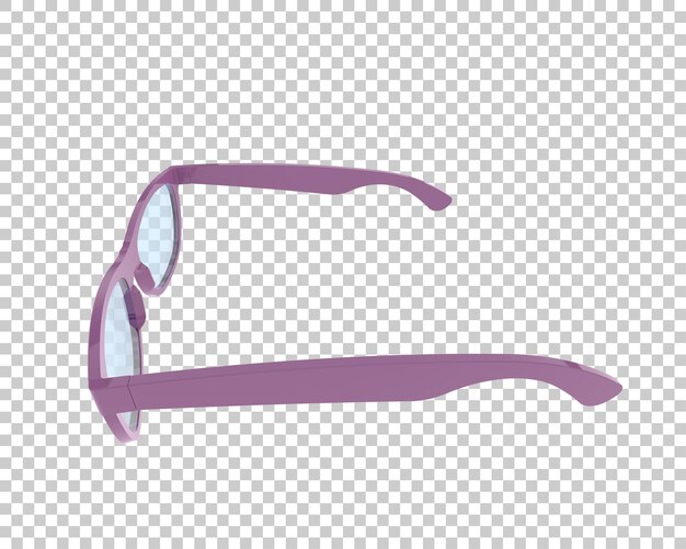 Gafas de sol aisladas en el fondo Ilustración de renderización 3D