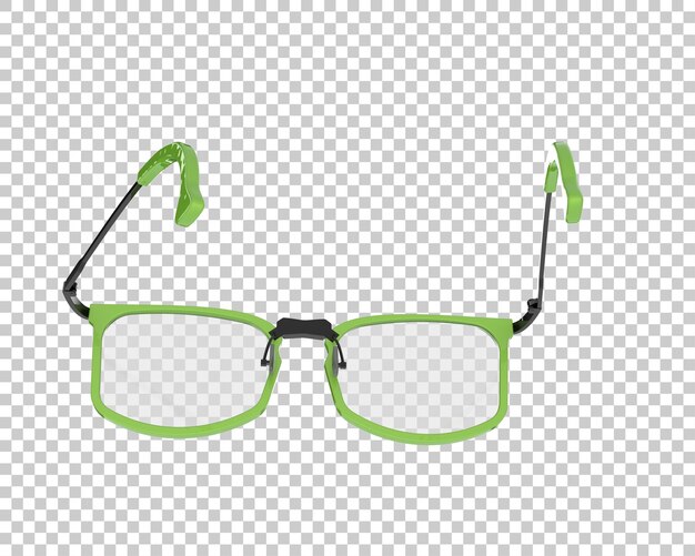 PSD gafas de sol aisladas en el fondo ilustración de renderización 3d